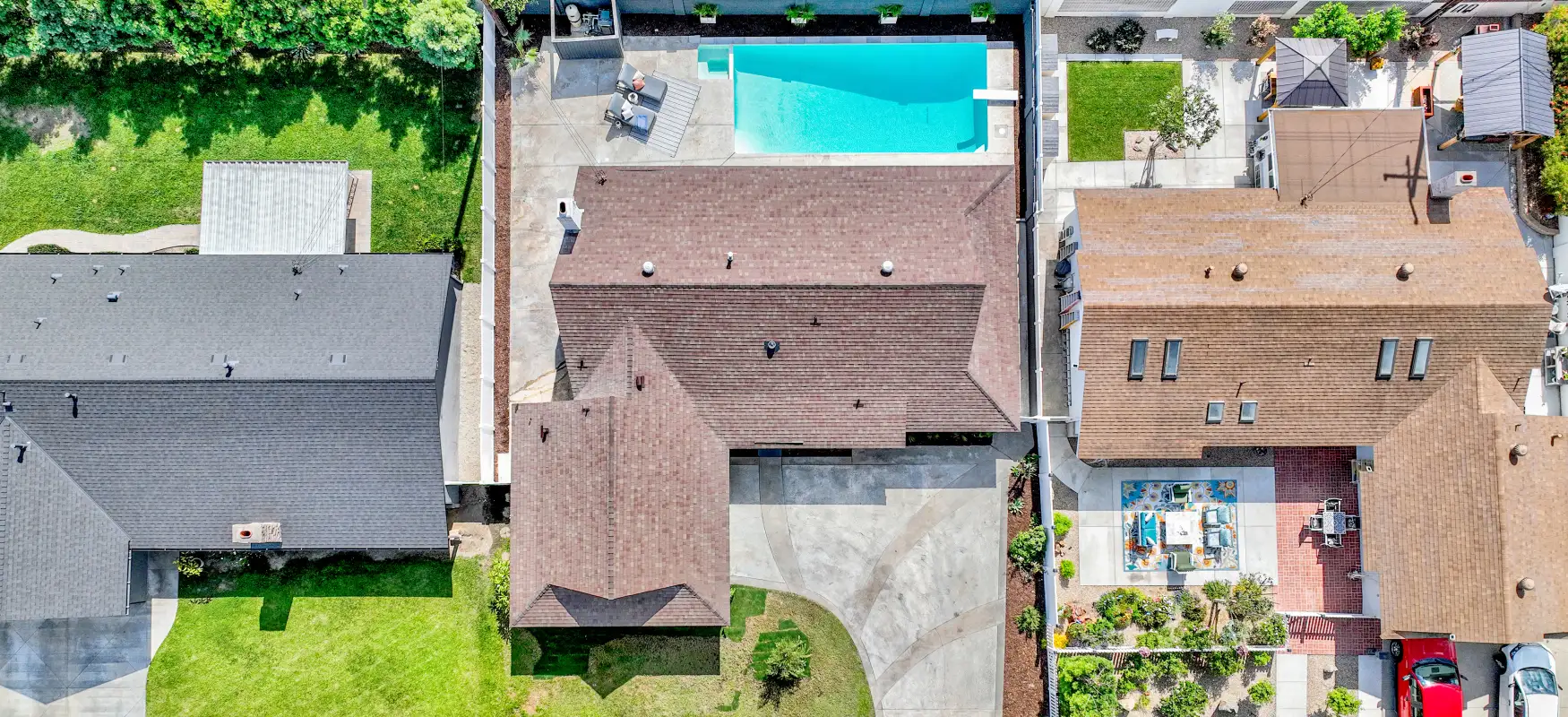 Drone Over House Photo